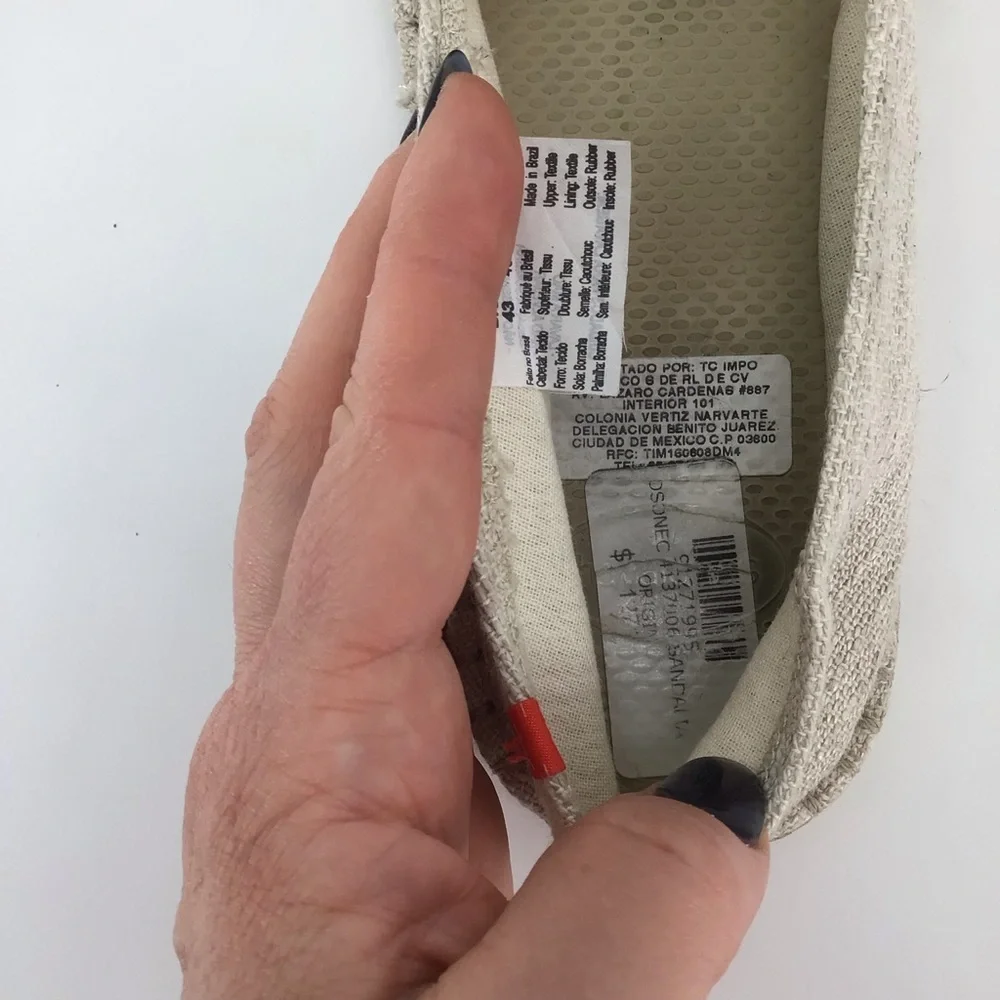 Havaianas Origine Premium III Canvas Espadrilles Size 11W